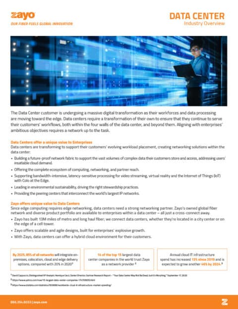 Industry Overview: Data Center