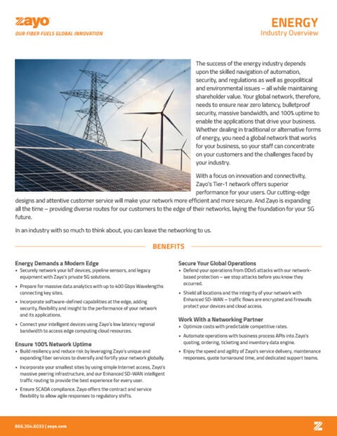 Industry Overview: Energy