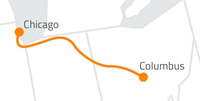 Route 16 - Chicago to Columbus