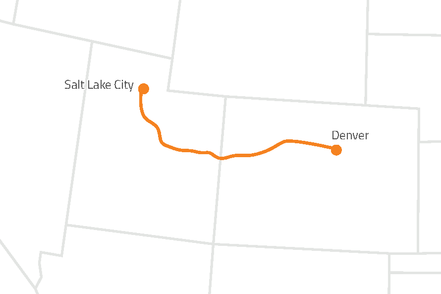 Zayo’s Unique Long-Haul Routes: Setting the Standard for Network Resilience 3 SLC DV