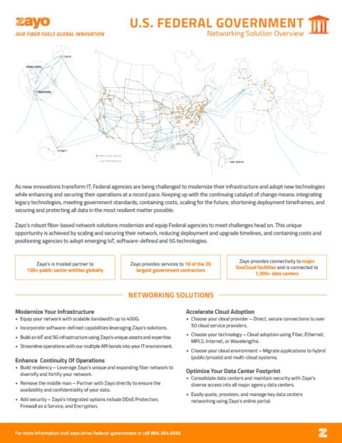 U.S. Federal Government Networking Solution Overview