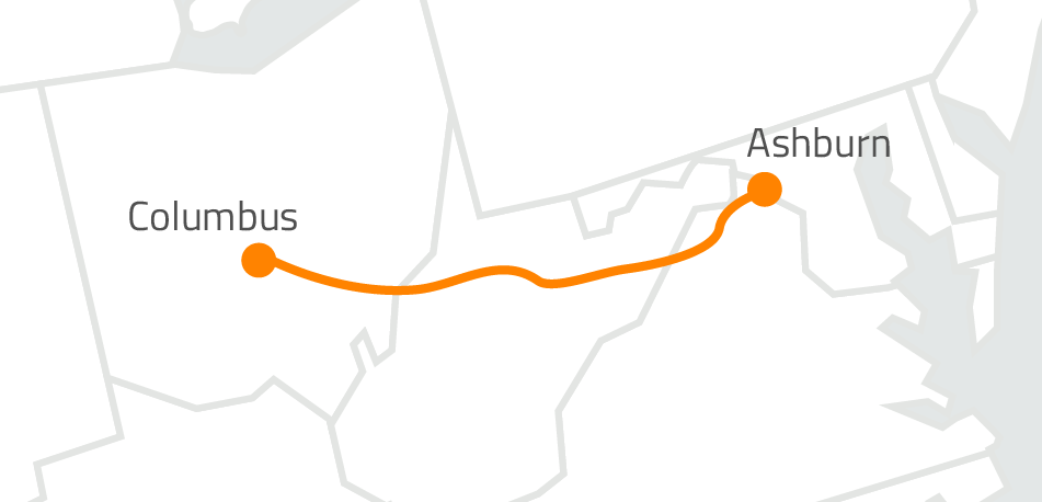 Zayo’s Unique Dark Fiber Routes: Setting the Standard for Network Resilience 9 Columbus - Ashburn