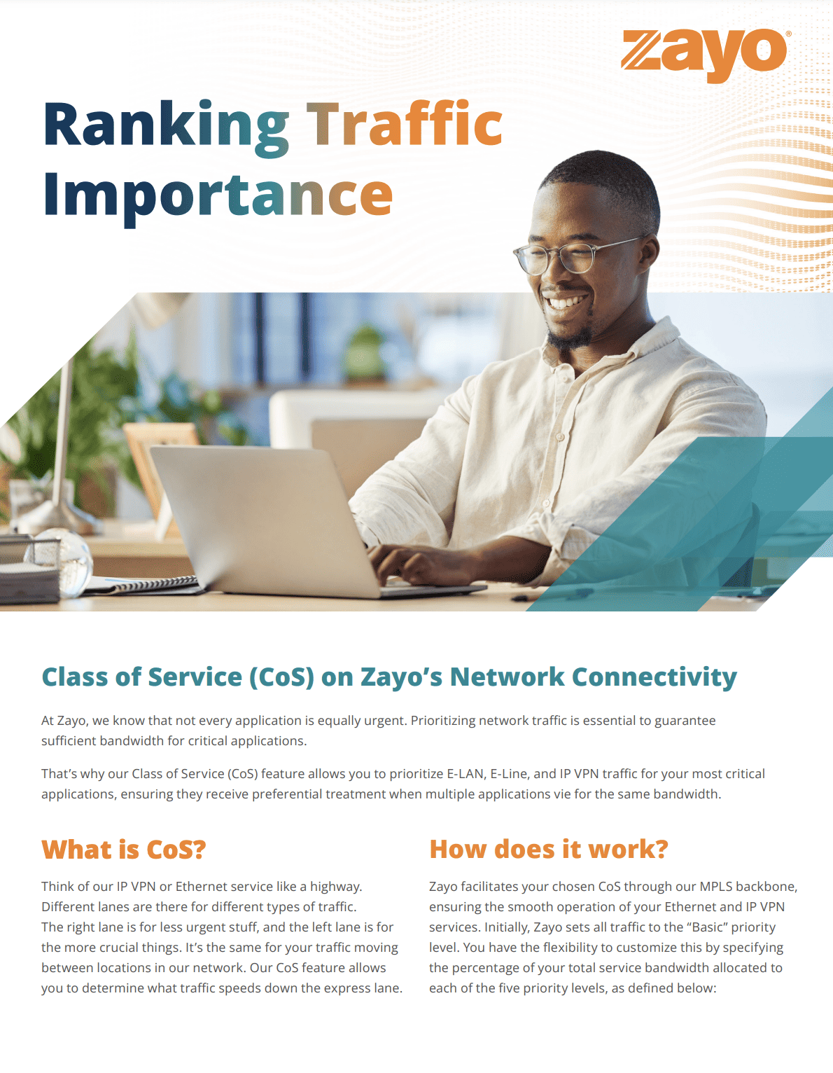 Class of Service (CoS) on Zayo’s Network Connectivity