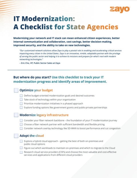 IT Modernization: A Checklist for State Agencies