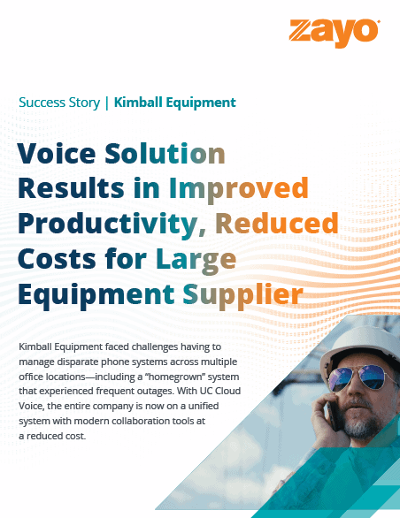 Voice Solution Results in Improved Productivity, Reduced Costs for Large Equipment Supplier