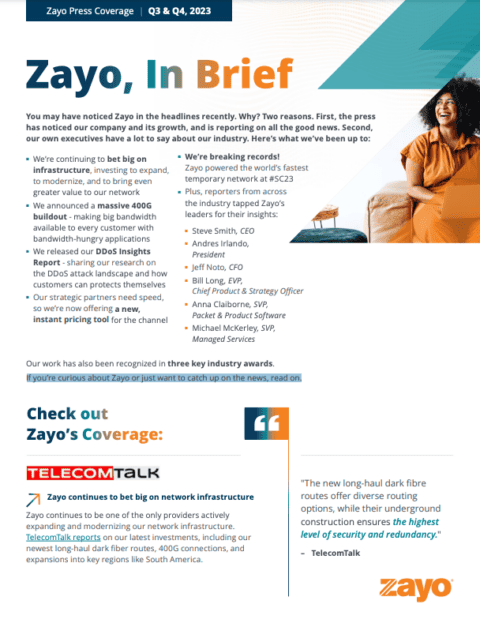 Zayo, In Brief 2H2023